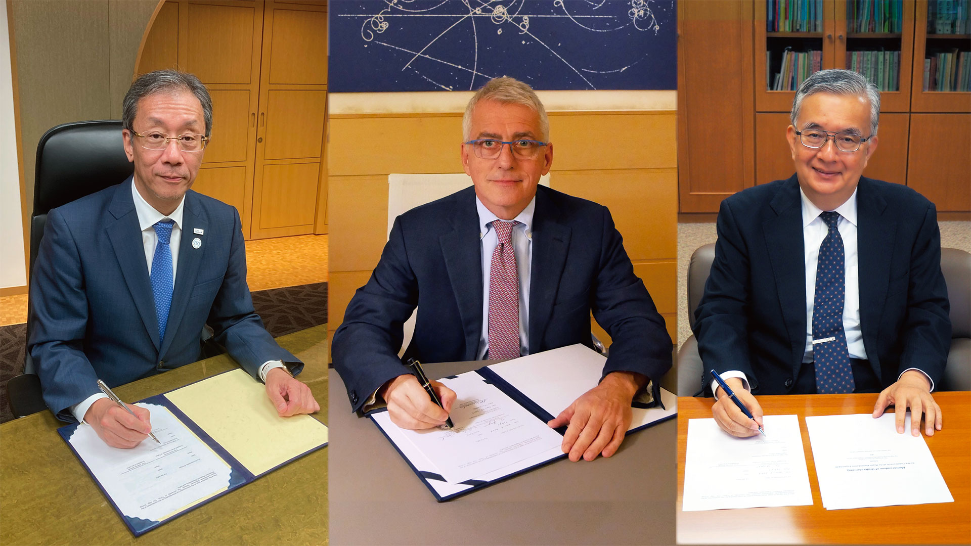 Italy and Japan work together on neutrino physics: INFN, KEK and UTokyo sign a MoU for the Hyper-Kamiokande project