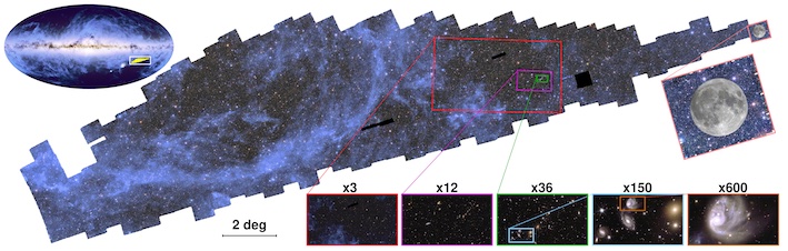 EUCLID: ZOOM SULLA PRIMA PAGINA DEL GRANDE ATLANTE COSMICO